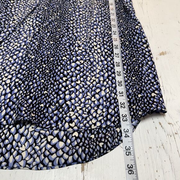 Diane Von Furstenberg Silk Dress 4 DVF Button Up Freya Heart Print Graphic Snake - Picture 14 of 16